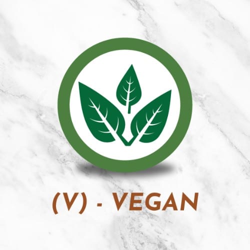 (V) – Vegan (Info).