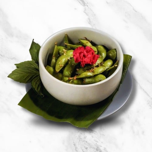Spiced Edamame (V) (GF).