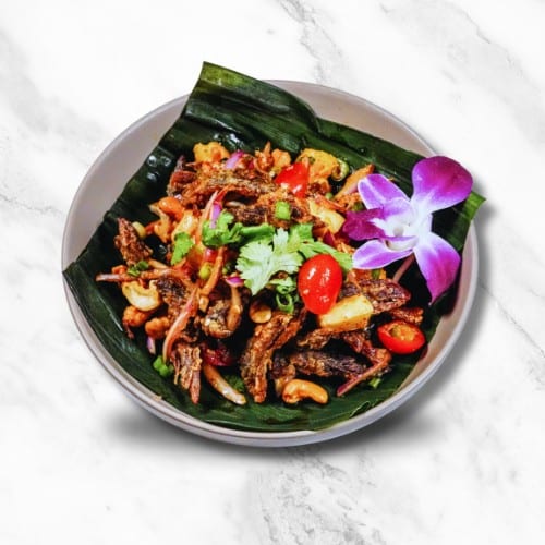 Crispy Duck Salad (C) (S).