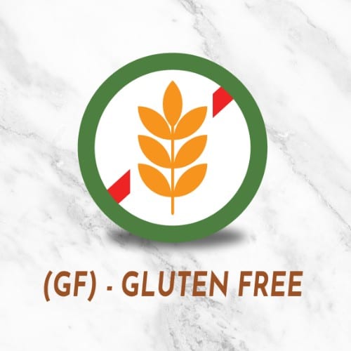 (GF) – Gluten Free (Info).